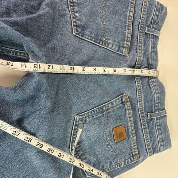 Carhartt Men’s Jeans 32 X 34 Blue, Original Fit, Logo, Workwear￼ - Picture 6 of 9